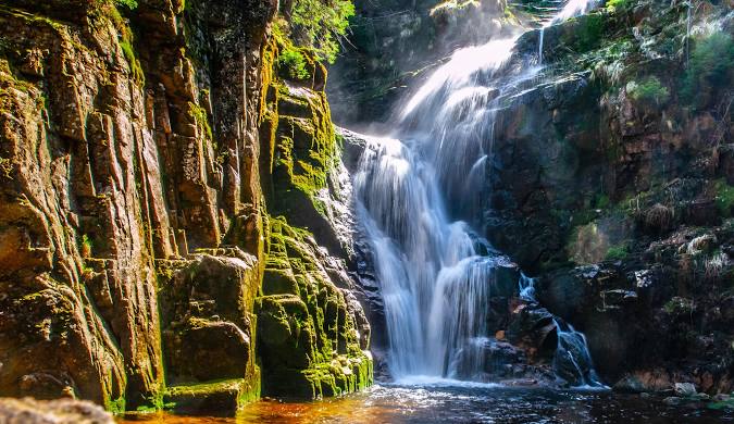 WODOSPAD KAMIEŃCZYKA W SUDETACH